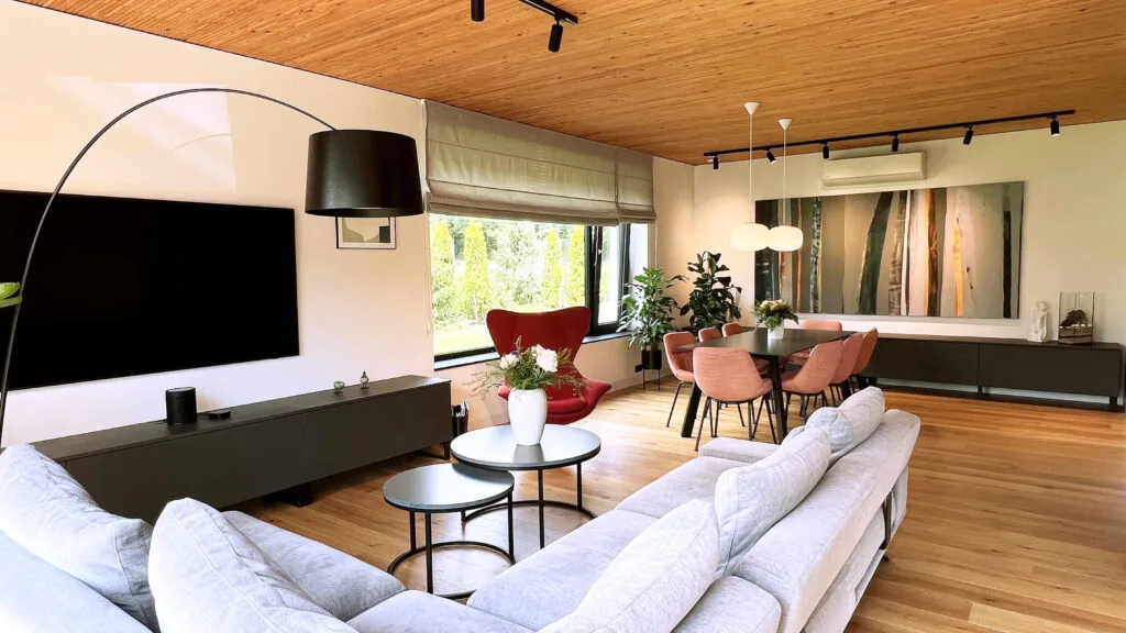 projekt nowoczesnego salonu